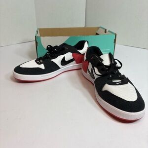 🔥 Nike SB Alleyoop Skate Shoes White Black Red – Men’s Size 10.5